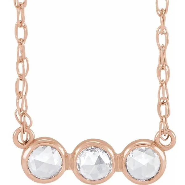 Rose-Cut Three-Stone Necklace Hopman Jewelers Elkhart, IN
