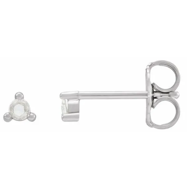 Round 3-Prong Rose-Cut Stud Earrings Diny's Jewelers Middleton, WI