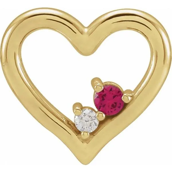 Heart Necklace or Slide Pendant Hopman Jewelers Elkhart, IN