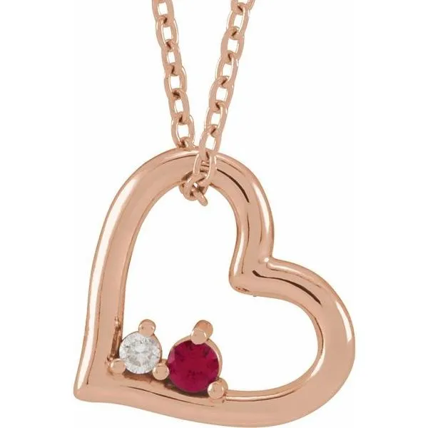 Heart Necklace or Slide Pendant Hopman Jewelers Elkhart, IN