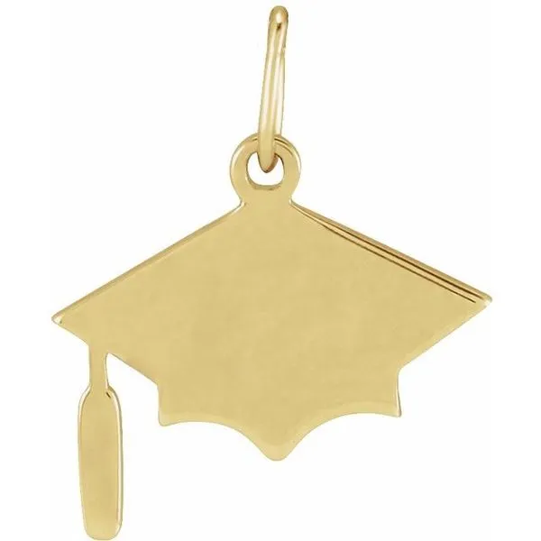 Engravable Graduation Cap Pendant Leslie E. Sandler Fine Jewelry and Gemstones rockville , MD