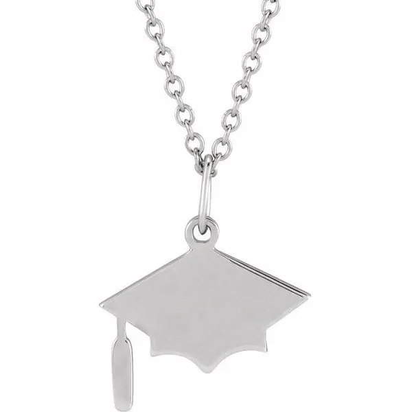 Engravable Graduation Cap Necklace Woelk's House of Diamonds Russell, KS