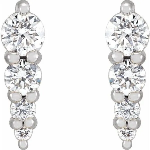 Graduated Bar Earrings Image 2 Henry B. Ball Jewelers Canton, OH