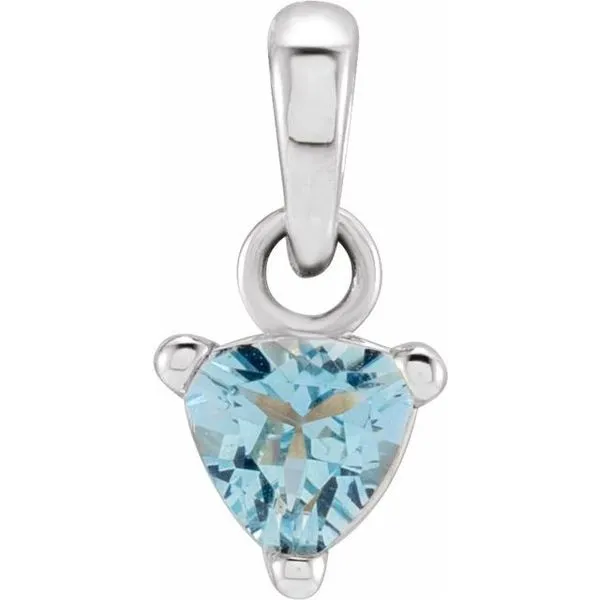 Trillion 3-Prong Solitaire Pendant Hopman Jewelers Elkhart, IN