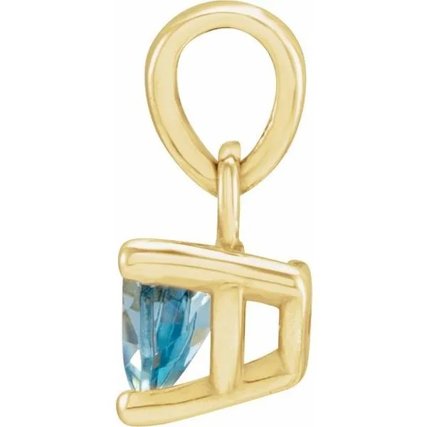 Trillion 3-Prong Solitaire Pendant Image 2 Moseley Diamond Showcase Inc Lexington, SC