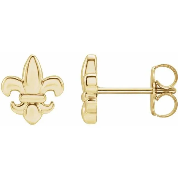 Fleur-de-lis Earrings Hopman Jewelers Elkhart, IN