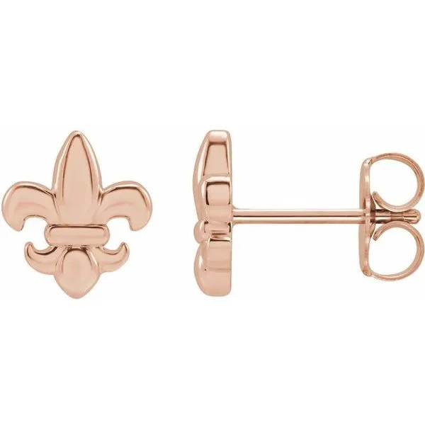 Fleur-de-lis Earrings Long Jewelers Chesapeake, VA