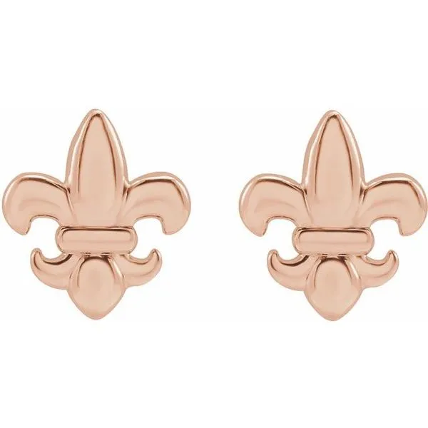 Fleur-de-lis Earrings Image 2 James & Williams Jewelers Berwyn, IL