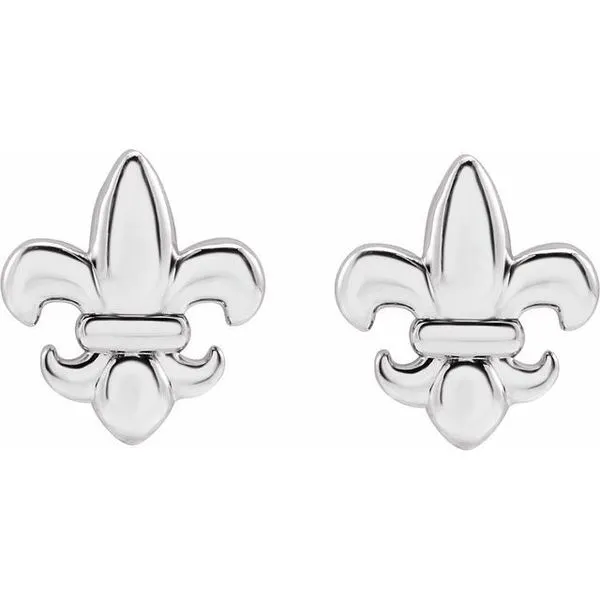 Fleur-de-lis Earrings Image 2 Arnold's Jewelry and Gifts Logansport, IN
