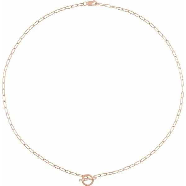 Accented Toggle Necklace Image 3 Hopman Jewelers Elkhart, IN