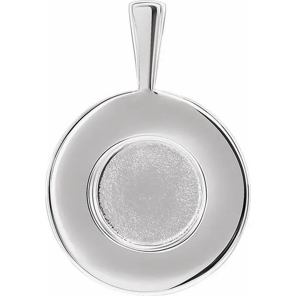 Engravable Halo-Style Pendant Image 4 Arnold's Jewelry and Gifts Logansport, IN