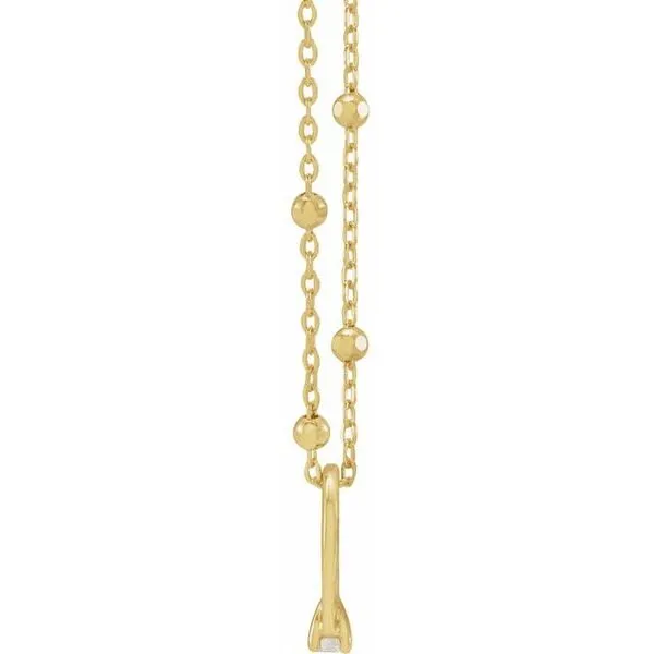 Tiny Solitaire Ring Necklace Image 2 Hopman Jewelers Elkhart, IN