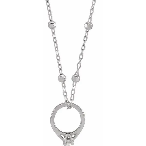Tiny Solitaire Ring Necklace Rasmussen Jewelers Spanish Fork, UT