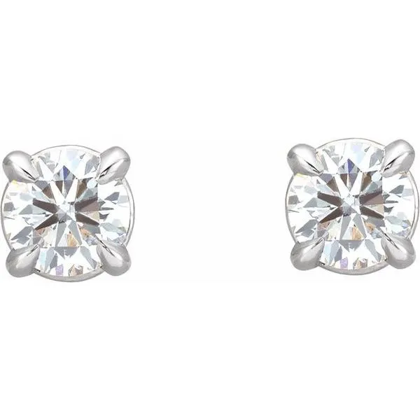 Round 4-Prong Claw Stud Earrings Image 2 Boyd Jewelers Wesley Chapel, FL