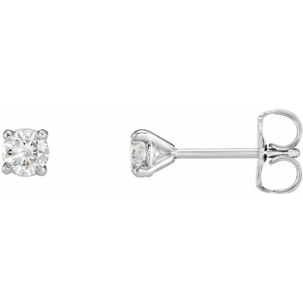 Round 4-Prong Claw Stud Earrings Long Jewelers Chesapeake, VA