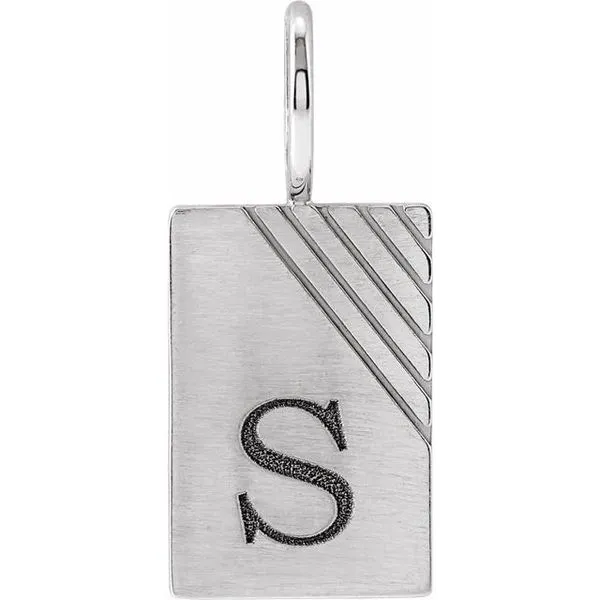 Engravable Dog Tag Charm/Pendant Image 3 Diny's Jewelers Middleton, WI