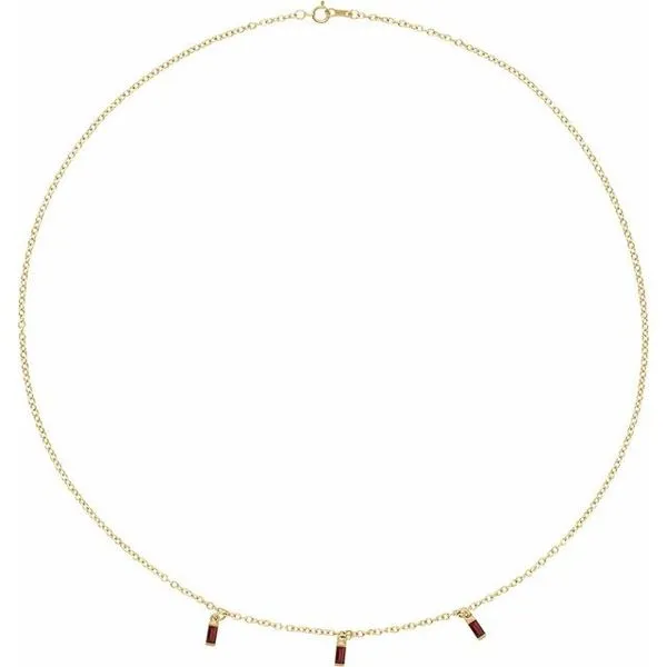 Articulated Baguette Necklace Cherry Street Jewelers Tulsa, OK