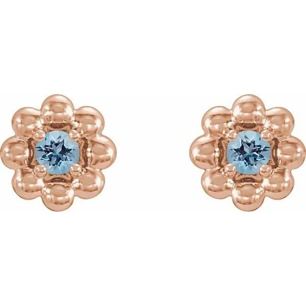 Petite Flower Earrings Image 2 Hopman Jewelers Elkhart, IN