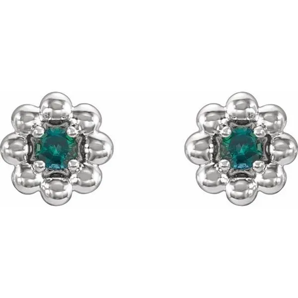 Petite Flower Earrings Image 2 Cherry Street Jewelers Tulsa, OK