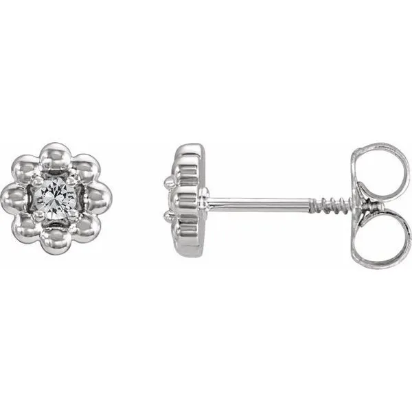 Petite Flower Earrings J. Meredith Jewelers Delafield, WI