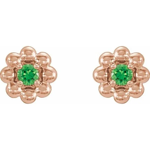 Petite Flower Earrings Image 2 J. Meredith Jewelers Delafield, WI