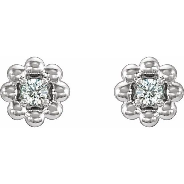 Petite Flower Earrings Image 2 Rasmussen Jewelers Spanish Fork, UT