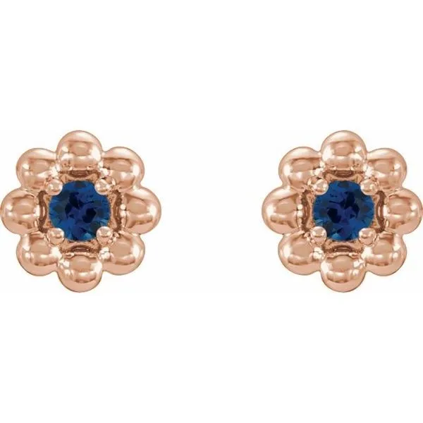 Petite Flower Earrings Image 2 James & Williams Jewelers Berwyn, IL