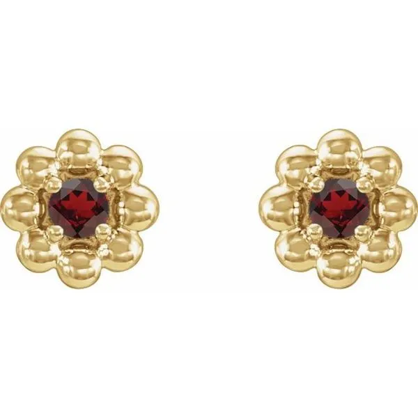 Petite Flower Earrings Image 2 Cherry Street Jewelers Tulsa, OK