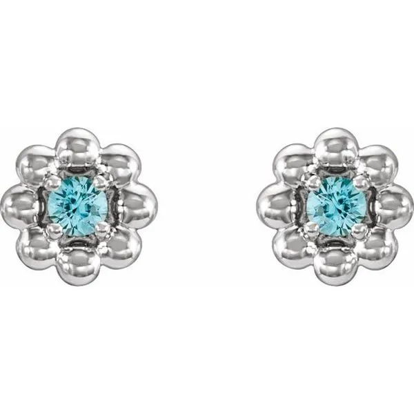 Petite Flower Earrings Image 2 Atlanta West Jewelry Douglasville, GA