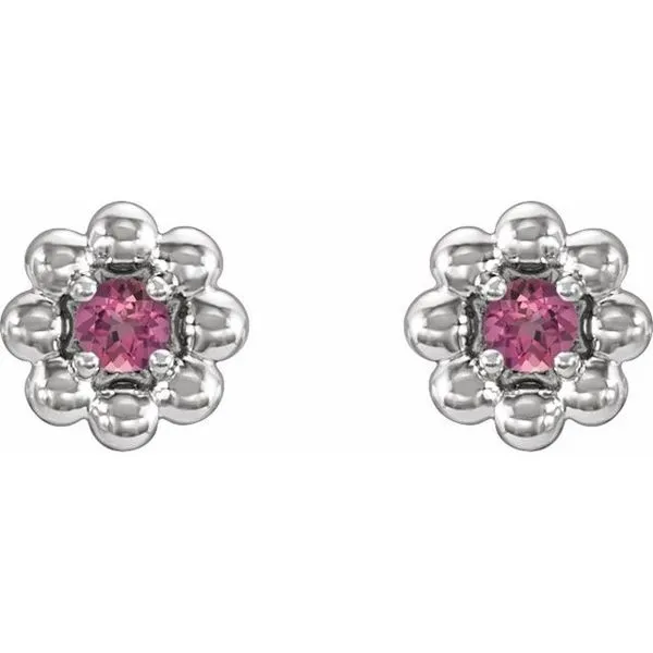Petite Flower Earrings Image 2 Hopman Jewelers Elkhart, IN