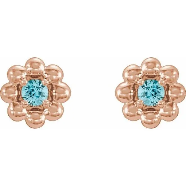 Petite Flower Earrings Image 2 Rasmussen Jewelers Spanish Fork, UT