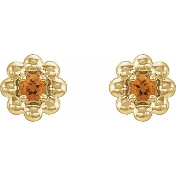Petite Flower Earrings Image 2 Hopman Jewelers Elkhart, IN