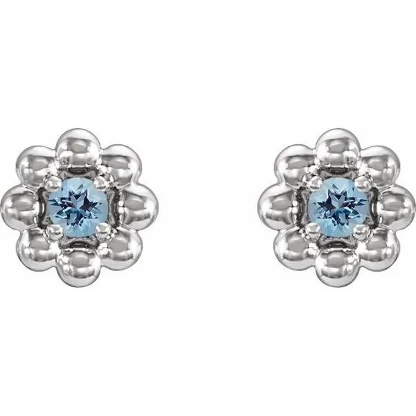 Petite Flower Earrings Image 2 Arnold's Jewelry and Gifts Logansport, IN