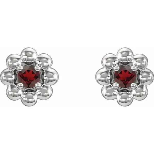 Petite Flower Earrings Image 2 Cherry Street Jewelers Tulsa, OK