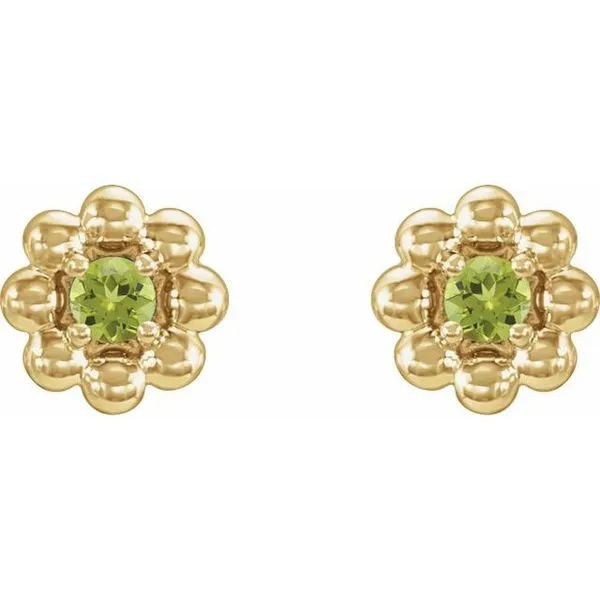 Petite Flower Earrings Image 2 J. Meredith Jewelers Delafield, WI
