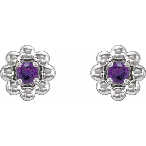 Petite Flower Earrings Image 2 Hart's Jewelers Grants Pass, OR