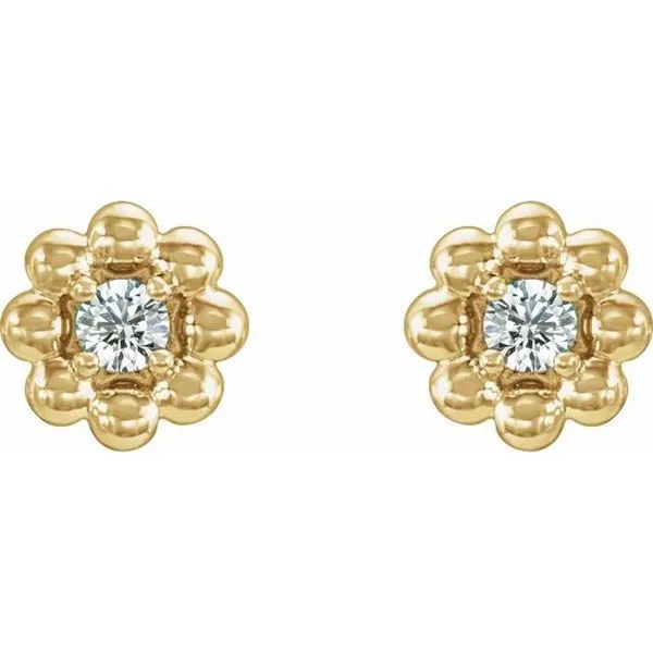 Petite Flower Earrings Image 2 Cherry Street Jewelers Tulsa, OK