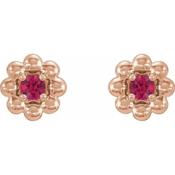 Petite Flower Earrings Image 2 Cherry Street Jewelers Tulsa, OK