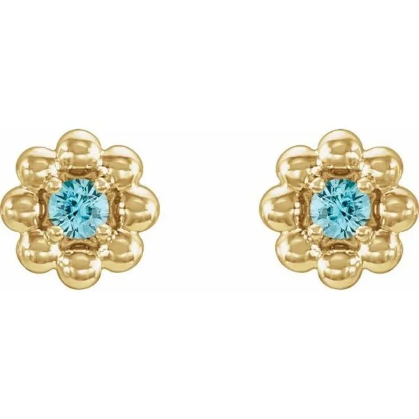 Petite Flower Earrings Image 2 Cherry Street Jewelers Tulsa, OK