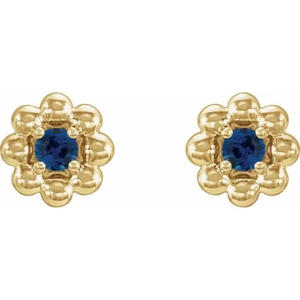Petite Flower Earrings Image 2 Hopman Jewelers Elkhart, IN