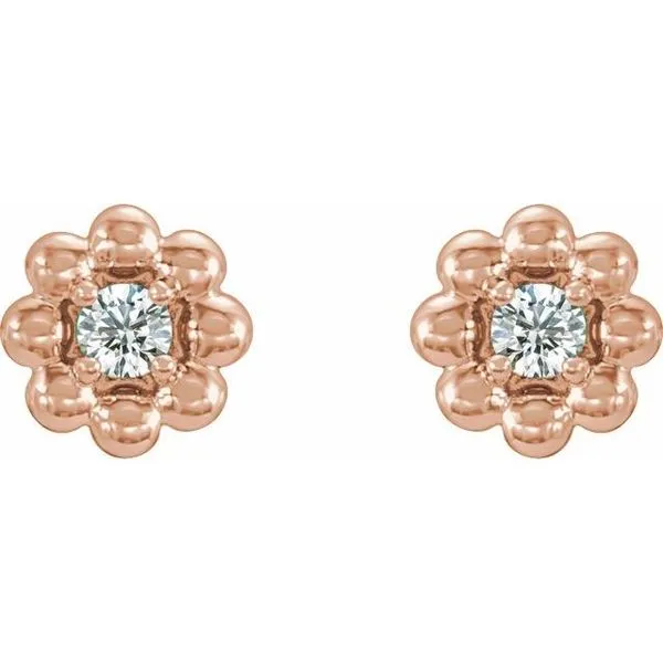 Petite Flower Earrings Image 2 Cherry Street Jewelers Tulsa, OK
