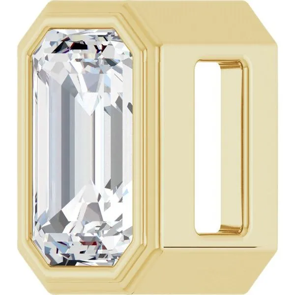 Solitaire Slide Pendant Image 2 J. Meredith Jewelers Delafield, WI