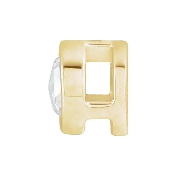 Round Bezel-Set Pendant Image 2 Long Jewelers Chesapeake, VA