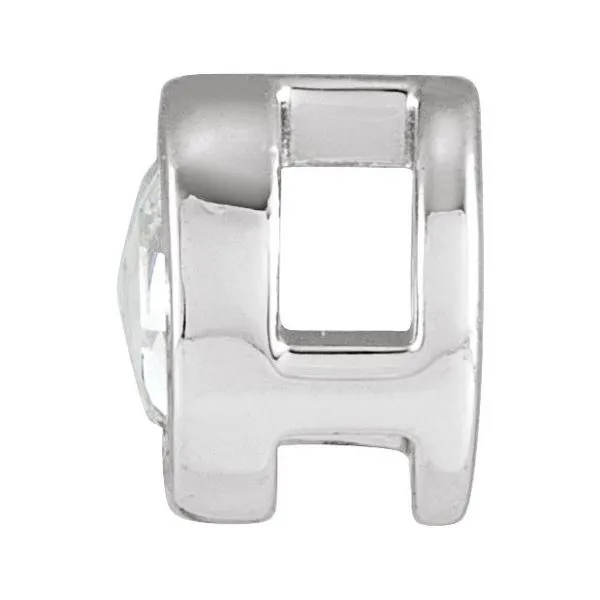 Round Bezel-Set Pendant Image 2 Hopman Jewelers Elkhart, IN