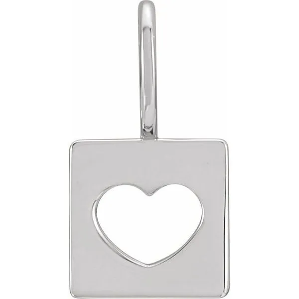 Pierced Heart Charm/Pendant Clater Jewelers Louisville, KY