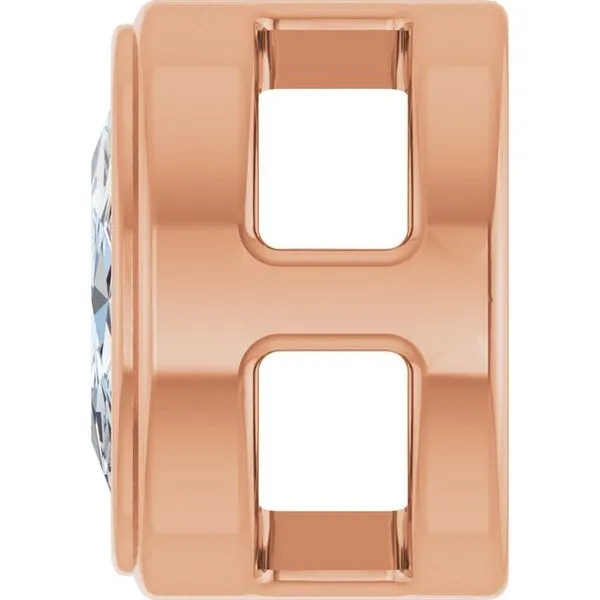 Oval Bezel-Set Slide Pendant Image 3 Rasmussen Jewelers Spanish Fork, UT