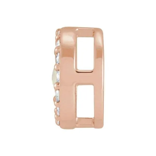 Oval Rose-Cut Halo-Style Pendant Image 2 Hopman Jewelers Elkhart, IN