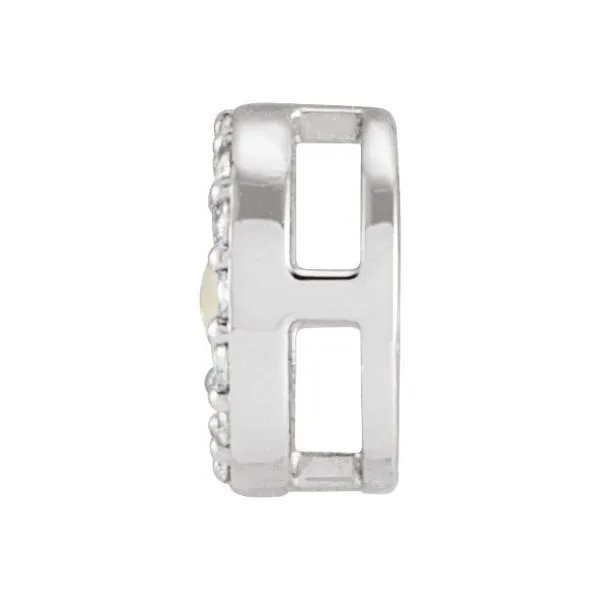 Oval Rose-Cut Halo-Style Pendant Image 2 Smith Jewelers Franklin, VA