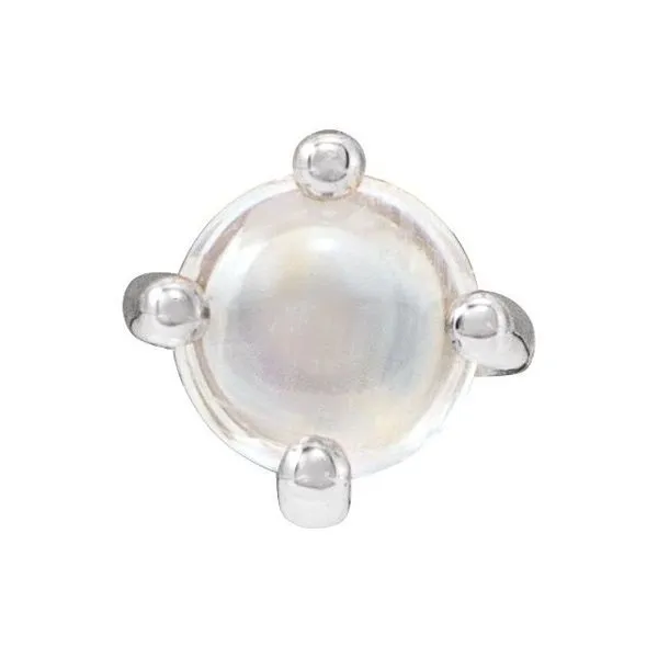 Round 4-Prong Cabochon Pendant Linwood Custom Jewelers Linwood, NJ