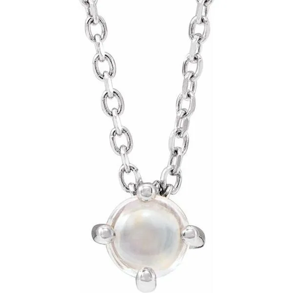 Round 4-Prong Cabochon Pendant Hopman Jewelers Elkhart, IN